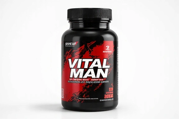 Flacon de VitalMan, supliment pentru energie și vitalitate masculină